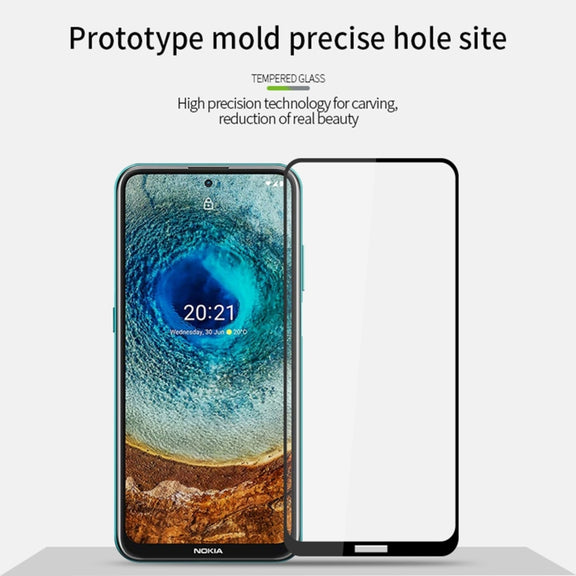 For Nokia X10 / X20 PINWUYO 9H 2.5D Full Screen Tempered Glass Film(Black)