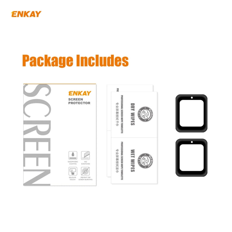 For Redmi Watch 2 PCS ENKAY Hat-Prince 3D Full Screen Soft PC Edge + PMMA HD Screen Protector Film - Screen Protector by ENKAY | Online Shopping South Africa | PMC TechLife | Buy Now Pay Later Mobicred