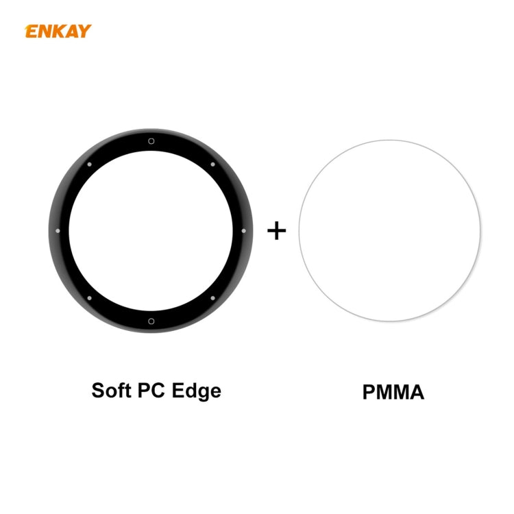 Compatible with Garmin Venu 2S / Vivoactive 4S 40mm 2 PCS ENKAY Hat-Prince 3D Full Screen Soft PC Edge + PMMA HD Screen Protector Film - Screen Protector by ENKAY | Online Shopping South Africa | PMC Jewellery | Buy Now Pay Later Mobicred