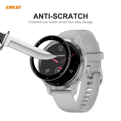 Compatible with Garmin Venu 2S / Vivoactive 4S 40mm 2 PCS ENKAY Hat-Prince 3D Full Screen Soft PC Edge + PMMA HD Screen Protector Film - Screen Protector by ENKAY | Online Shopping South Africa | PMC Jewellery | Buy Now Pay Later Mobicred