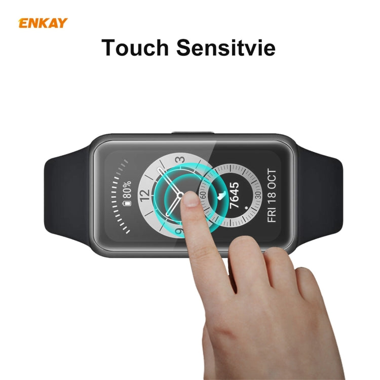 For Huawei Band 6 / Honor Band 6 2 PCS ENKAY Hat-Prince 3D Full Screen Soft PC Edge + PMMA HD Screen Protector Film - Screen Protector by ENKAY | Online Shopping South Africa | PMC Jewellery | Buy Now Pay Later Mobicred