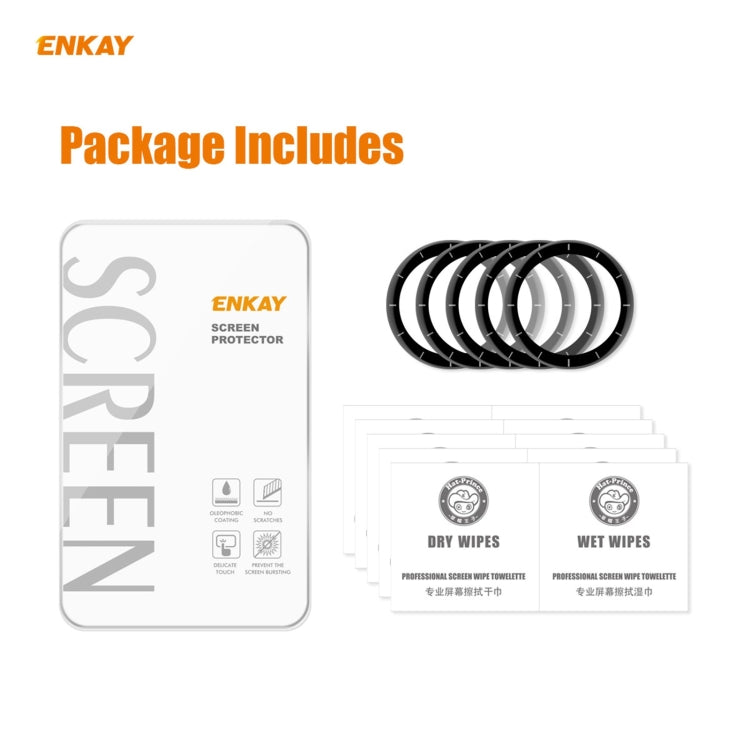For Venu 2 / Vivoactive 4 45mm 5 PCS ENKAY Hat-Prince 3D Full Screen Soft PC Edge + PMMA HD Screen Protector Film - Screen Protector by ENKAY | Online Shopping South Africa | PMC TechLife | Buy Now Pay Later Mobicred