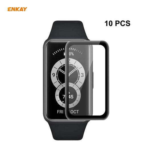 For Huawei Band 6 / Honor Band 6 10 PCS ENKAY Hat-Prince 3D Full Screen Soft PC Edge + PMMA HD Screen Protector Film - free shipping - PMC Jewellery - Order now!
