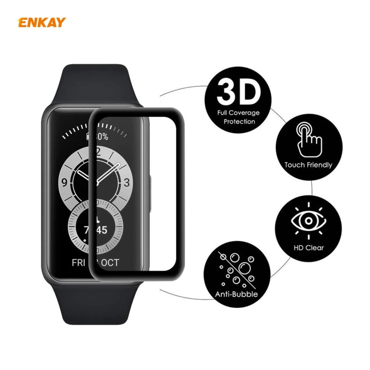 For Huawei Band 6 / Honor Band 6 10 PCS ENKAY Hat-Prince 3D Full Screen Soft PC Edge + PMMA HD Screen Protector Film - free shipping - PMC TechLife - Order now!