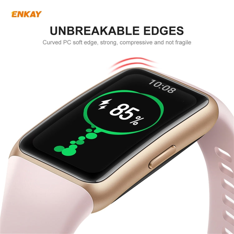 For Huawei Band 6 / Honor Band 6 10 PCS ENKAY Hat-Prince 3D Full Screen Soft PC Edge + PMMA HD Screen Protector Film