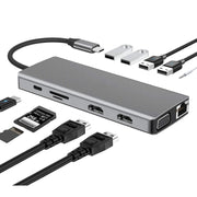 WS-04 12-in-1 Type-C Notebook Multi-function Docking Station