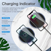 WX-69 10W Ultra-thin Wireless Charger Mirror Wireless Charger for Mobile Phone(White)