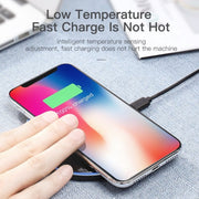 WX-69 10W Ultra-thin Wireless Charger Mirror Wireless Charger for Mobile Phone(White)