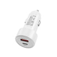 TE-P31 PD 20W USB-C / Type-C + QC3.0 18W USB Fast Car Charger(White) - Car Charger by PMC TechLife | Online Shopping South Africa | PMC TechLife