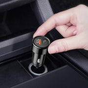TE-P31 PD 20W USB-C / Type-C + QC3.0 18W USB Fast Car Charger(Black)