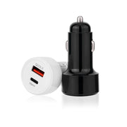 TE-P31 PD 20W USB-C / Type-C + QC3.0 18W USB Fast Car Charger(White)