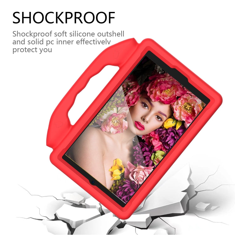 For Samsung Galaxy Tab A7 Lite T220 / T225 Thumb Bracket EVA Shockproof Tablet Case(Red)