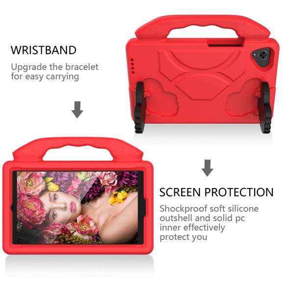 For Samsung Galaxy Tab A7 Lite T220 / T225 Thumb Bracket EVA Shockproof Tablet Case(Red)
