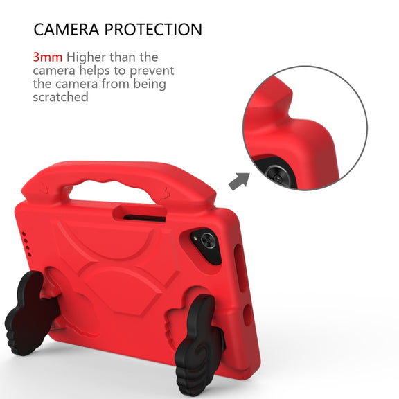 For Samsung Galaxy Tab A7 Lite T220 / T225 Thumb Bracket EVA Shockproof Tablet Case(Red)