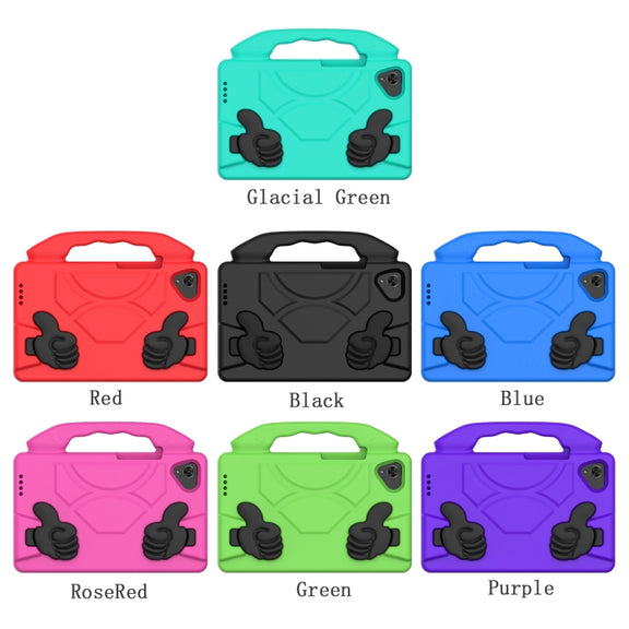 For Samsung Galaxy Tab A7 Lite T220 / T225 Thumb Bracket EVA Shockproof Tablet Case(Green)