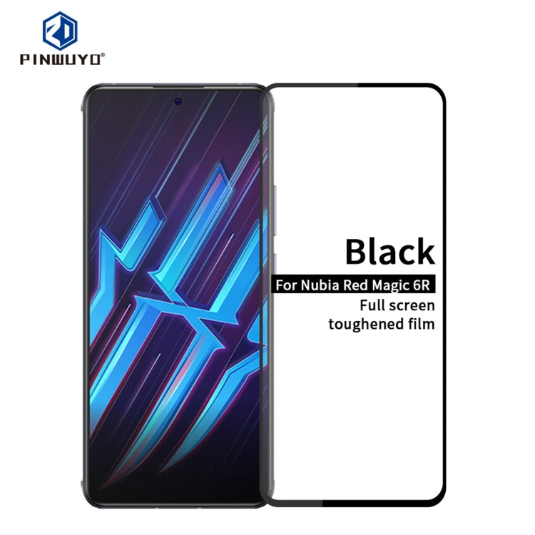 For Nubia Red Magic 6R PINWUYO 9H 2.5D Full Screen Tempered Glass Film(Black) - free shipping - PMC TechLife - Order now!