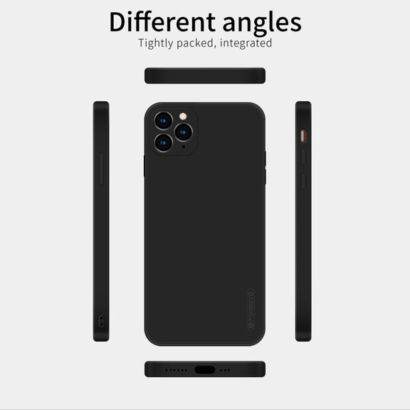 For iPhone 11 Pro PINWUYO Sense Series Liquid Silicone TPU Mobile Phone Case(Black)