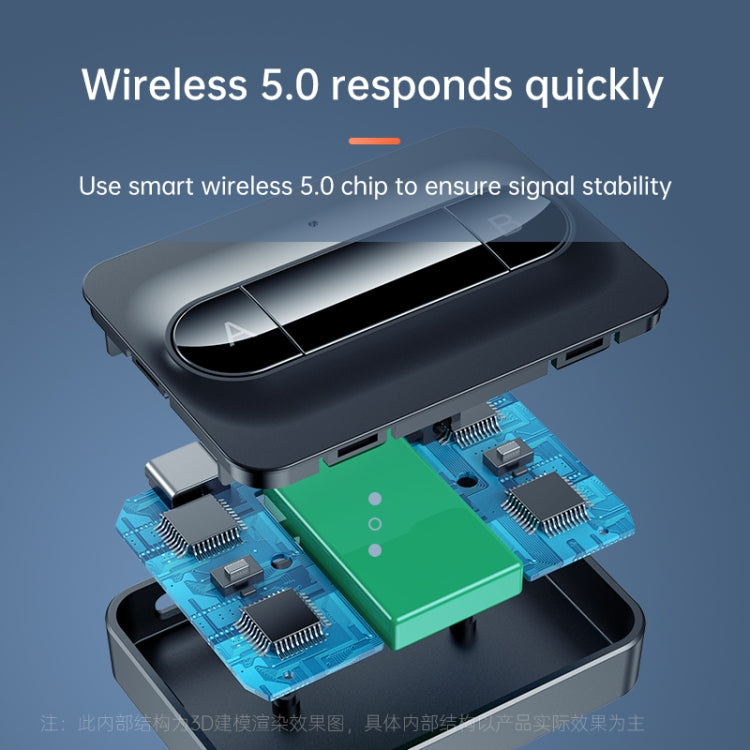 C31 2 in 1 5.0 Bluetooth Receiver Transmitter Support Two Devices At the Same Time - Audio Receiver Transmitter by PMC TechLife | Online Shopping South Africa | PMC TechLife