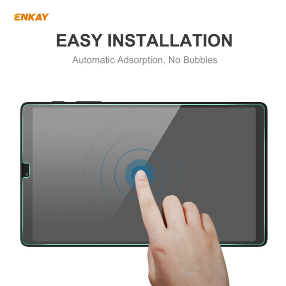 2 PCS For Samsung Galaxy Tab A7 Lite 8.7 T220 / T225 ENKAY Hat-Prince 0.33mm 9H Surface Hardness 2.5D Explosion-proof Tempered Glass Protector Film