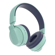 BOBo Kids Gift Bluetooth 5.0 Bass Noise Cancelling Stereo Wireless Headset With Mic, Support TF Card / FM / AUX-in(Blue)