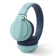 BOBo Kids Gift Bluetooth 5.0 Bass Noise Cancelling Stereo Wireless Headset With Mic, Support TF Card / FM / AUX-in(Blue)