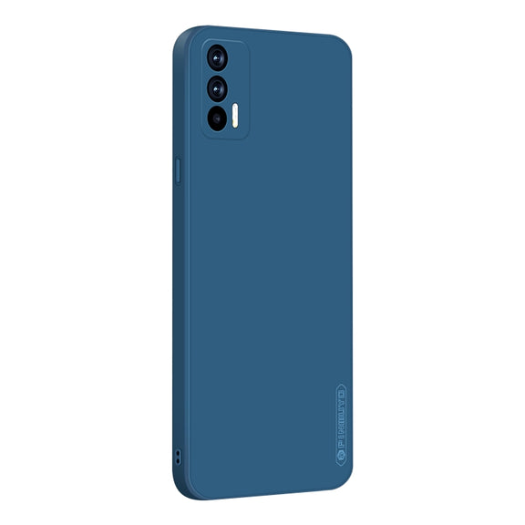 For OPPO Realme GT / GT NEO / Realme Q3 Pro PINWUYO Touching Series Liquid Silicone TPU Shockproof Case(Blue)