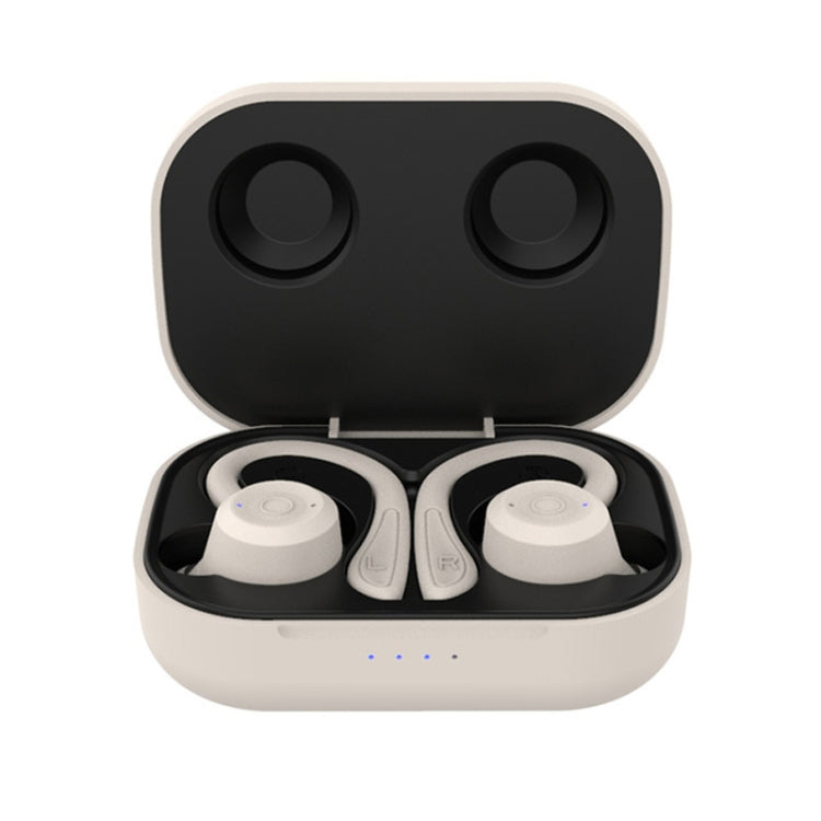 T20 TWS Bluetooth Hooks Wireless Sports Headphones with Charging Box IPX6 Waterproof Noise-cancelling Earphones(Gray) - Bluetooth Earphone by PMC TechLife | Online Shopping South Africa | PMC TechLife