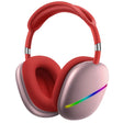AKZ MAX10 Head-mounted RGB Wireless Bluetooth Music Headset With Microphone, Supports TF Card(Red) - Headset & Headphone by PMC TechLife | Online Shopping South Africa | PMC TechLife