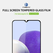 For Samsung Galaxy A22 5G PINWUYO 9H 2.5D Full Screen Tempered Glass Film(Black)