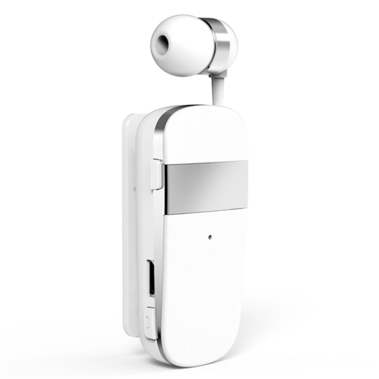 K53 Stereo Wireless Bluetooth Headset Calls Remind Vibration Wear-Clip Driver Auriculares Earphone For Phone(White) - Bluetooth Earphone by PMC TechLife | Online Shopping South Africa | PMC TechLife