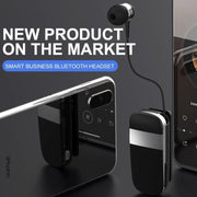 K53 Stereo Wireless Bluetooth Headset Calls Remind Vibration Wear-Clip Driver Auriculares Earphone For Phone(Yellow)