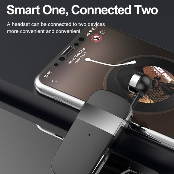 K53 Stereo Wireless Bluetooth Headset Calls Remind Vibration Wear-Clip Driver Auriculares Earphone For Phone(Yellow)