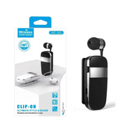 K53 Stereo Wireless Bluetooth Headset Calls Remind Vibration Wear-Clip Driver Auriculares Earphone For Phone(Yellow)