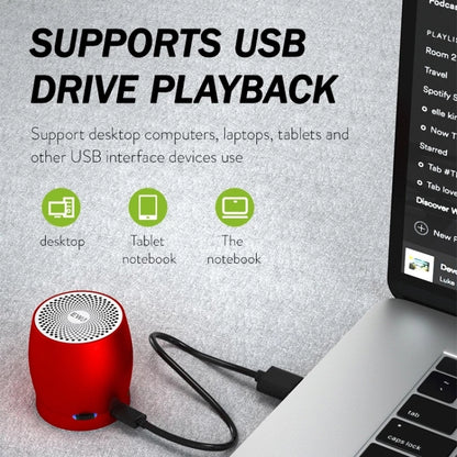 EWA A1 Portable TWS Bluetooth Wireless Speaker IPX5 Waterproof Support TF Card(Red) - free shipping - PMC Jewellery - Order now!