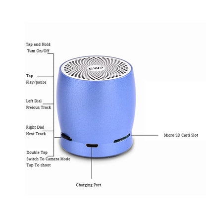 EWA A1 Portable TWS Bluetooth Wireless Speaker IPX5 Waterproof Support TF Card(Rose Gold) - free shipping - PMC Jewellery - Order now!