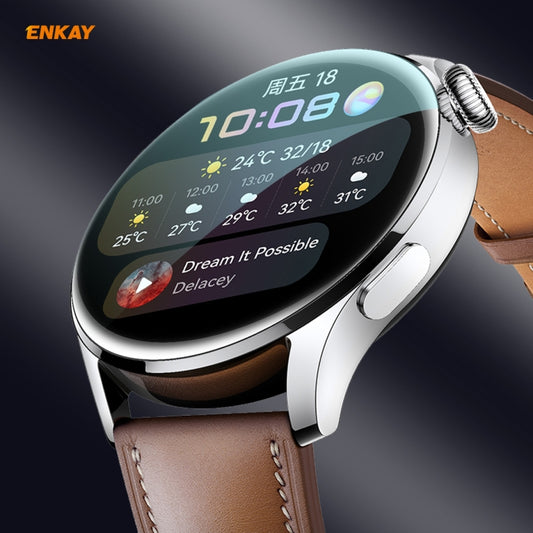 1 PC For Huawei WATCH 3 46mm ENKAY Hat-Prince 3D Full Coverage Soft PC Edge + PMMA HD Screen Protector Film - Screen Protector by ENKAY | Online Shopping South Africa | PMC Jewellery | Buy Now Pay Later Mobicred