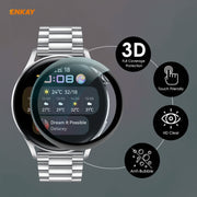 5 PCS For Huawei WATCH 3 46mm ENKAY Hat-Prince 3D Full Coverage Soft PC Edge + PMMA HD Screen Protector Film