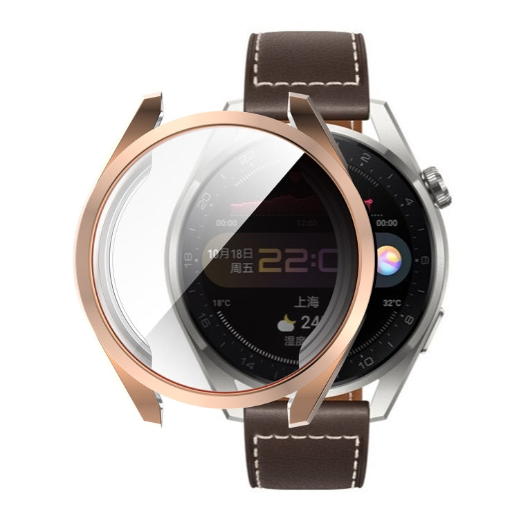 For Huawei Watch 3 Pro 48mm ENKAY Hat-Prince Full Coverage Transparent Soft Case TPU HD Clear Cover(Rose Gold) - Watch Cases by ENKAY | Online Shopping South Africa | PMC TechLife | Buy Now Pay Later Mobicred