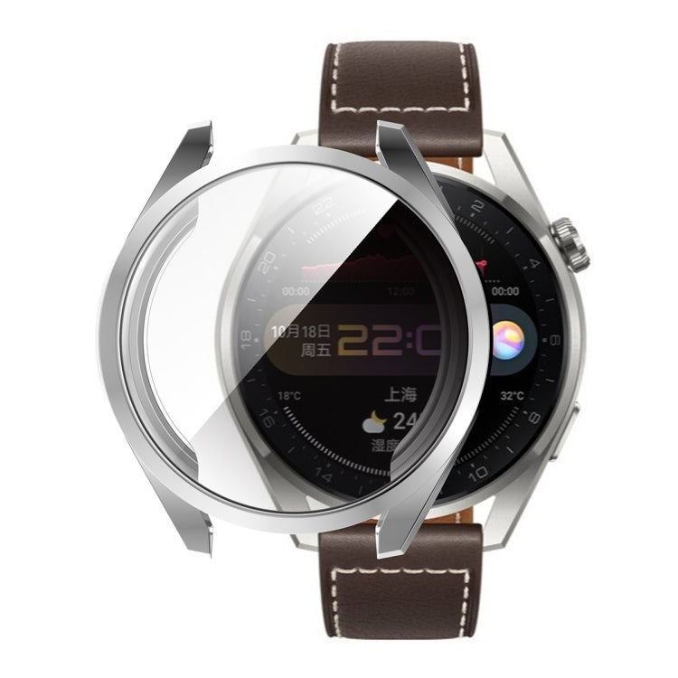 For Huawei Watch 3 Pro 48mm ENKAY Hat-Prince Full Coverage Transparent Soft Case TPU HD Clear Cover(Silver) - Watch Cases by ENKAY | Online Shopping South Africa | PMC TechLife | Buy Now Pay Later Mobicred