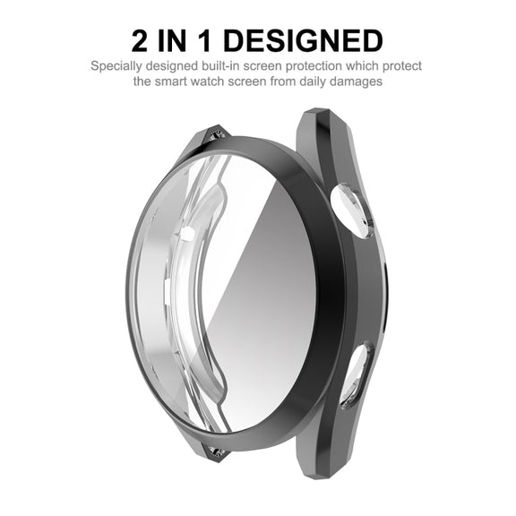 For Huawei Watch 3 Pro 48mm ENKAY Hat-Prince Full Coverage Transparent Soft Case TPU HD Clear Cover(Silver) - Watch Cases by ENKAY