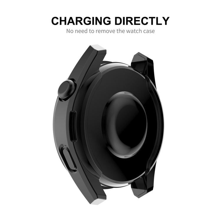 For Huawei Watch 3 Pro 48mm ENKAY Hat-Prince Full Coverage Transparent Soft Case TPU HD Clear Cover(Black) - Watch Cases by ENKAY | Online Shopping South Africa | PMC TechLife | Buy Now Pay Later Mobicred