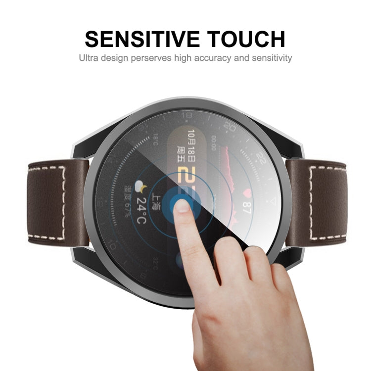 For Huawei Watch 3 Pro 48mm ENKAY Hat-Prince Full Coverage Transparent Soft Case TPU HD Clear Cover(Silver) - Watch Cases by ENKAY