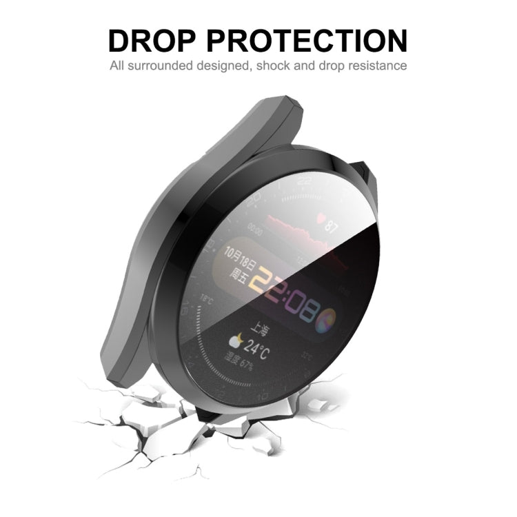 For Huawei Watch 3 Pro 48mm ENKAY Hat-Prince Full Coverage Transparent Soft Case TPU HD Clear Cover(Silver) - Watch Cases by ENKAY