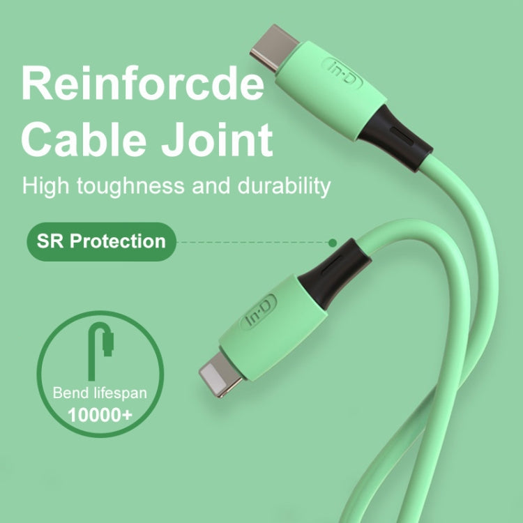 ENKAY Hat-Prince ENK-CB209 PD 20W 3A Type-C to 8 Pin Silicone Data Sync Fast Charging Cable, Cable Length: 1.2m(Purple)