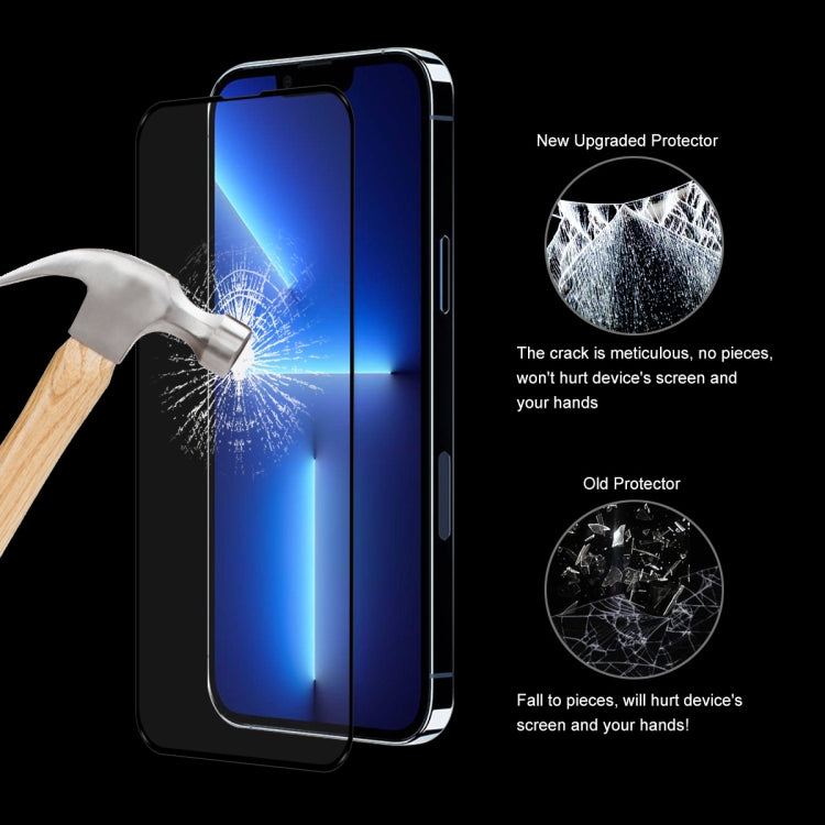 For iPhone 13 Pro Max 5pcs ENKAY Hat-Prince Full Glue 0.26mm 9H 2.5D Tempered Glass Screen Protector Full Coverage Film - free shipping - PMC TechLife - Order now!