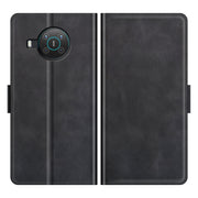 For Nokia X10/X20 Dual-side Magnetic Buckle Horizontal Flip Leather Case with Holder & Card Slots & Wallet(Black)