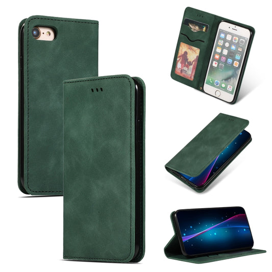 For iPhone SE 2022 / SE 2020 / 8 / 7 Retro Skin Feel Business Magnetic Horizontal Flip Leather Case(Army Green) - iPhone SE 2022 / 2020 / 8 / 7 Cases by ESR | Online Shopping South Africa | PMC Jewellery | Buy Now Pay Later Mobicred
