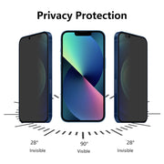 For iPhone 13 mini 2pcs ENKAY Hat-Prince Full Coverage 28 Degree Privacy Screen Protector Anti-spy Tempered Glass Film