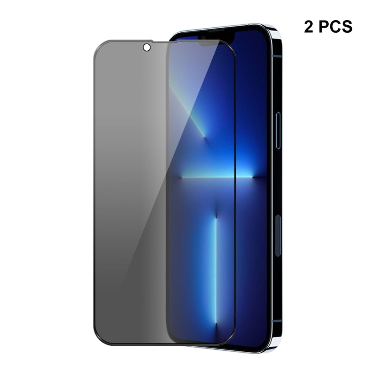 For iPhone 13 / 13 Pro 2pcs ENKAY Hat-Prince Full Coverage 28 Degree Privacy Screen Protector Anti-spy Tempered Glass Film - iPhone 13 Pro Tempered Glass by ENKAY | Online Shopping South Africa | PMC TechLife | Buy Now Pay Later Mobicred