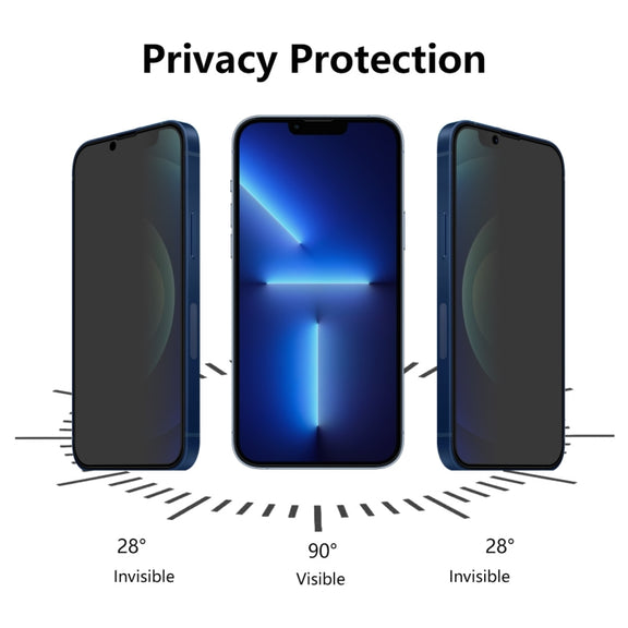 For iPhone 13 / 13 Pro 5pcs ENKAY Hat-Prince Full Coverage 28 Degree Privacy Screen Protector Anti-spy Tempered Glass Film